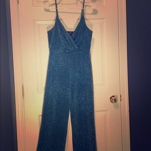 Teal Blue/Green pant suit